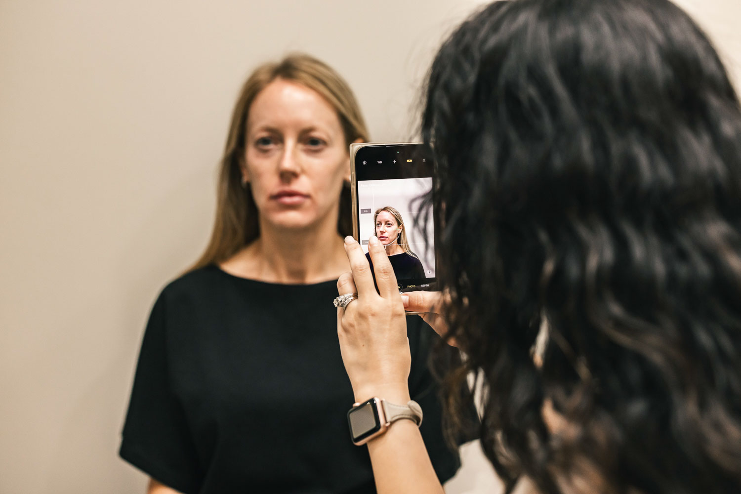 Discussing skincare routine in Mesa, AZ.