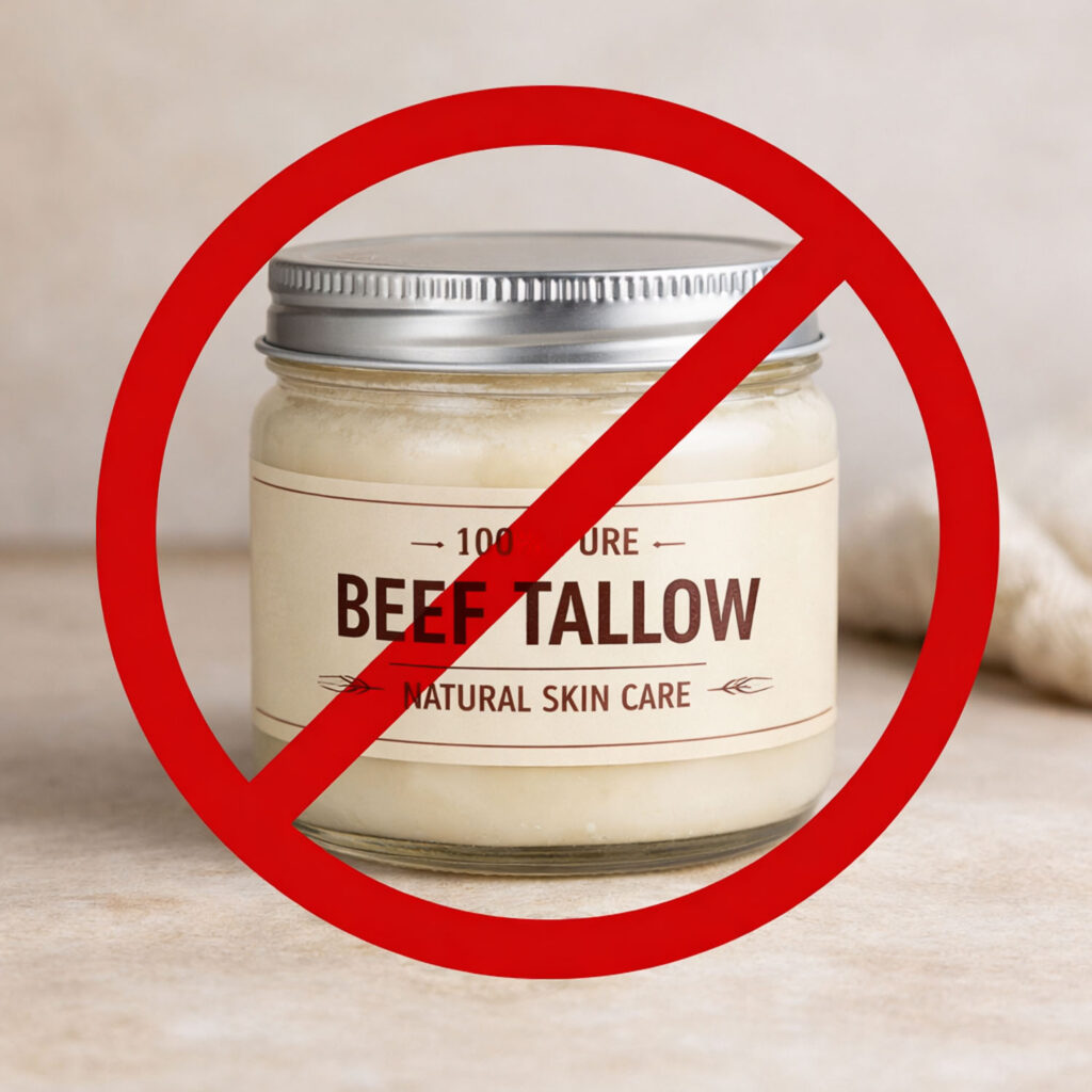 Beef tallow skincare is not for everyone.